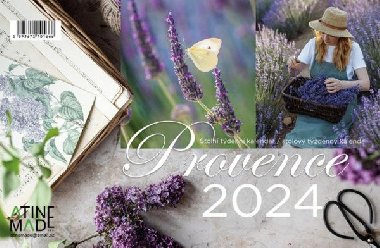 Kalend 2024 Provence, stoln, tdenn, 225 x 150 mm - neuveden