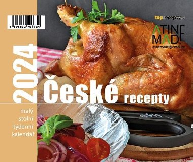 Kalendář 2024 České recepty, stolní, týdenní, 150 X 130 mm - neuveden