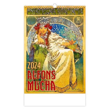 Kalend nstnn 2024 - Alfons Mucha  Exclusive Edition - Helma