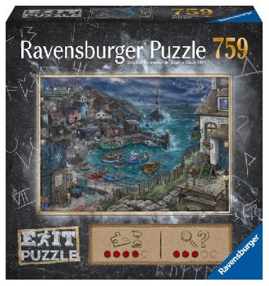 Ravensburger Exit Puzzle Maják u přístavu 759 dílků - neuveden