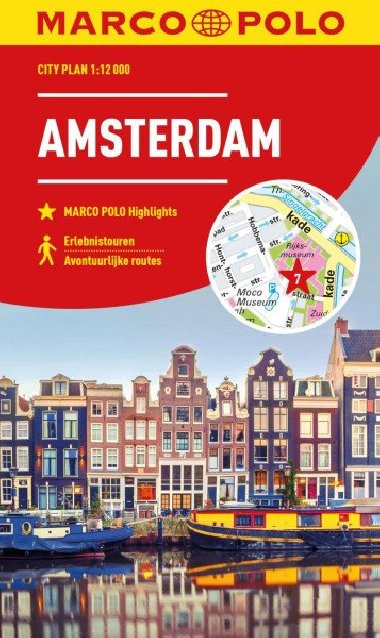 Amsterdam - Plán města 1:12 000 lamino - Marco Polo