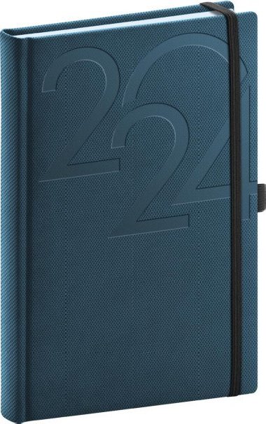 Diář 2024: Ajax - modrý, denní, 15 × 21 cm - Presco