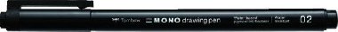Tombow Fineliner MONO drawing pen - hrot 02 černá - neuveden