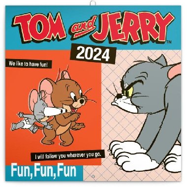 Tom a Jerry 2024 - nástěnný kalendář - Presco