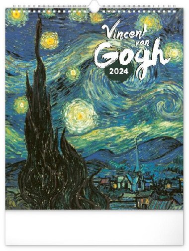 Kalendář 2024 nástěnný: Vincent van Gogh, 30 × 34 cm - Presco