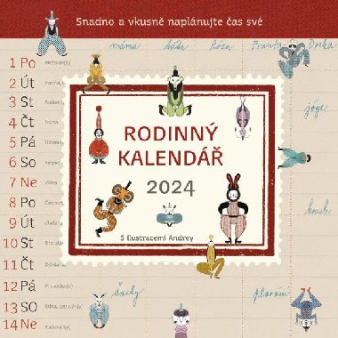 Rodinný kalendář 2024 - Pavla Köpplová, Andrea Tachezy