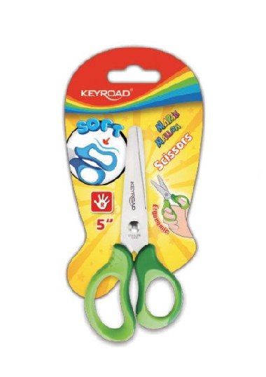 Keyroad Dětské nůžky Soft 12,5 cm - zelené - neuveden
