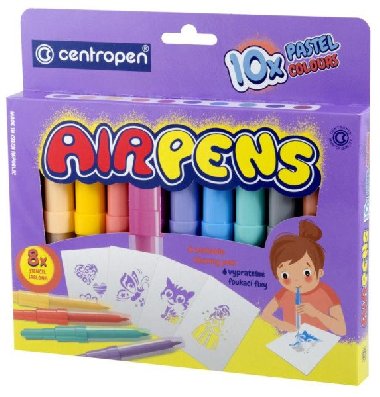Centropen Foukací fixy Air Pens 1500 pastel (10 ks) - neuveden