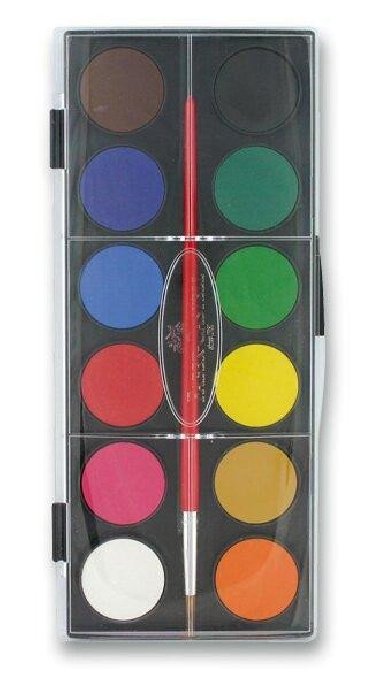 Faber - Castell Vodové barvy 30 mm - 12 barev - neuveden