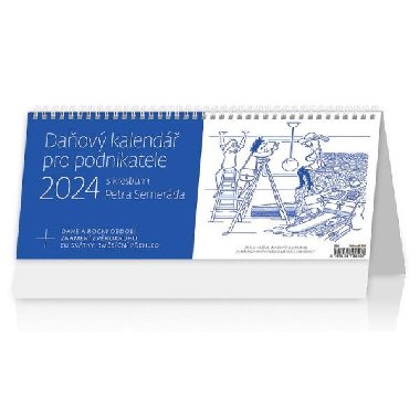 Kalend stoln 2024 - Daov kalend pro podnikatele s kresbami Petra Semerda - Helma