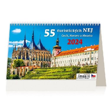 Kalend stoln 2024 - 55 turistickch nej ech, Moravy a Slezska - Helma
