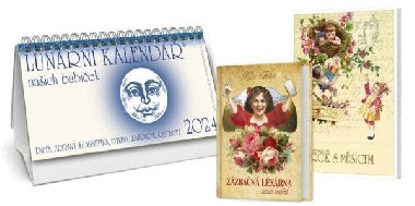 Kalendář 2024 Lunární + Zázračná lékárna naší babičky + Sedmnáctý rok s Měsícem - Klára Trnková