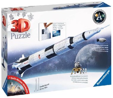 Ravensburger Puzzle - Vesmírná raketa Saturn V 432 dílků - neuveden
