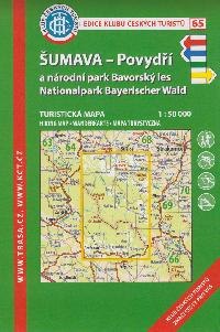 umava - Povyd a nrodn park Bavorsk les - mapa KT 1:50 000 slo 65 - 10. vydn 2022 - Klub eskch Turist