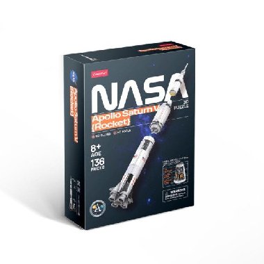 Puzzle 3D Apollo Saturn V Rocket 136 dílků - neuveden