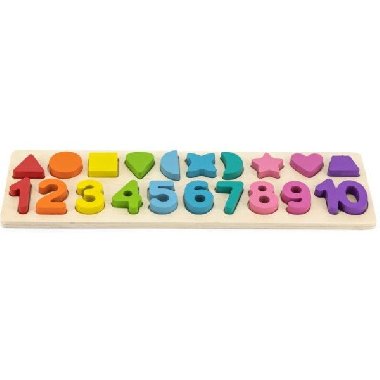 BABU dřevěná hračka - Čísla a tvary - neuveden