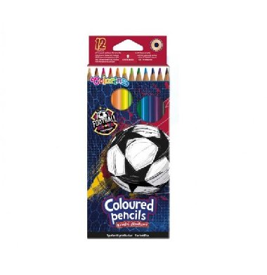Colorino Pastelky trojhranné - Fotbal (12 barev) - neuveden
