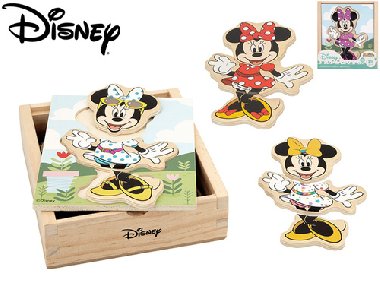 Obleč Minnie Vkládačka dřevěná - Walt Disney