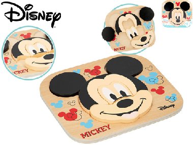 Mickey Mouse puzzle dřevěné 6 dílků - Walt Disney