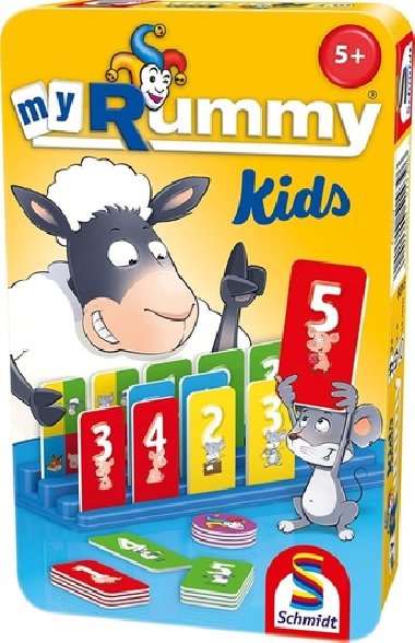 Dětská hra MyRummy Kids v plechové krabičce - Schmidt