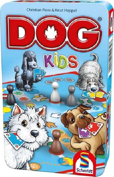 Dětská hra Dog Kids v plechové krabičce - Schmidt