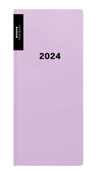 Diář PVC týdenní 2024 PASTELINI - fialová - neuveden
