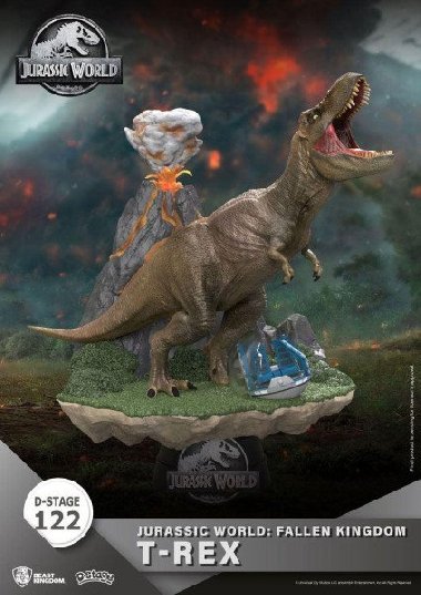 Jurský park diorama D-Stage - T-Rex 13 cm - neuveden