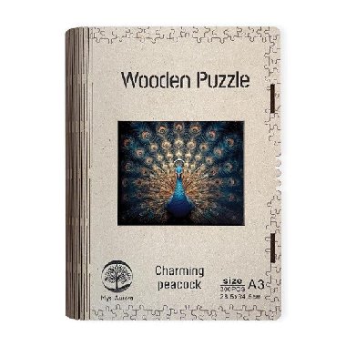 Devn puzzle Charming peacock A3 - 