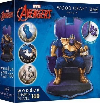 Wood Craft Origin puzzle Thanos na trnu - 