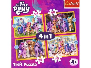 Puzzle My Little Pony Seznamte se s ponky 4v1 - Trefl
