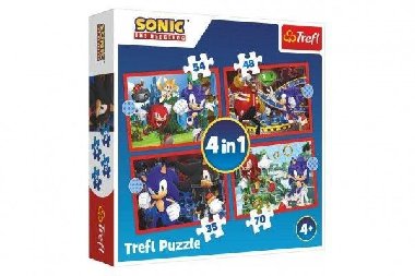 Puzzle Sonic Dobrodružná jízda 4v1 - Trefl