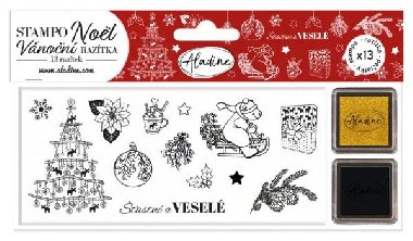Aladine Razítka Stampo Noël - Severské Vánoce 12 ks - neuveden