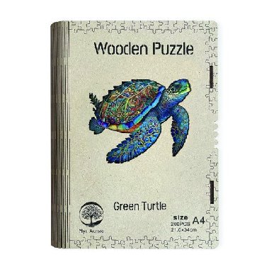 Dřěvěné puzzle - Želva A4 - neuveden