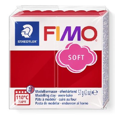 FIMO soft 57g - vánoční červená - neuveden