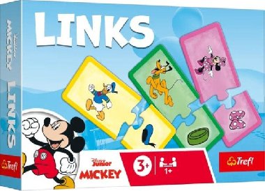 Puzzle Links Mickey a jeho přátelé 2x14 dílků - neuveden