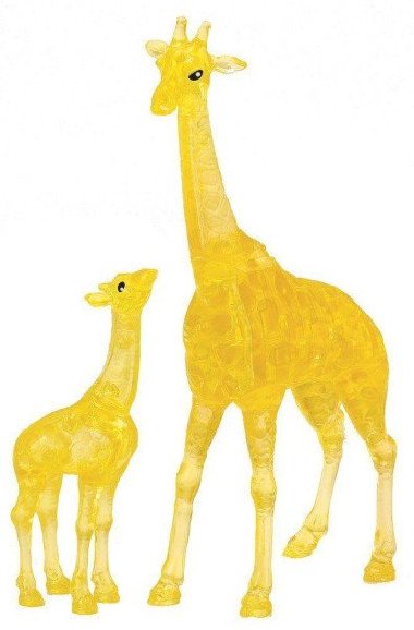 Puzzle 3D Crystal Žirafa s mládětem 38 dílků - neuveden