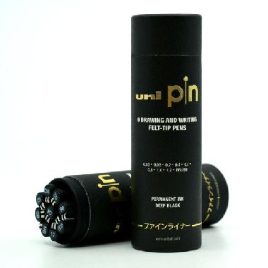 Uniball PIN - dárková sada linerů - černá (9 ks) - neuveden