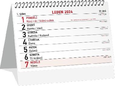 Mini stolní kalendář 2024 - i pro podnikatele - týdenní - Leon