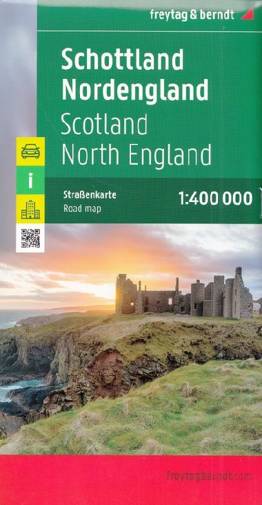 Skotsko Severn Anglie Severn Irsko mapa 1:400 000 - Freytag a Berndt