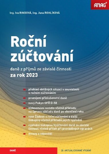 Ron ztovn dan z pjm ze zvisl innosti za rok 2023 - Iva Rindov; Jana Rohlkov