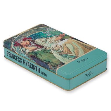 Plechová dóza Alfons Mucha - Princess Hyacinth 24×14×4 cm - neuveden