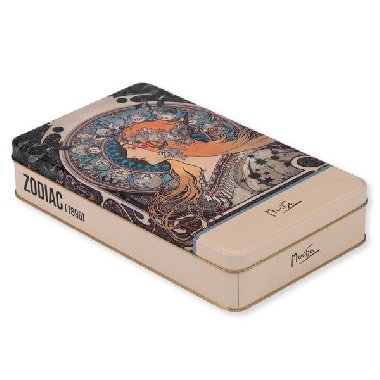 Plechová dóza Alfons Mucha - Zodiac 24×14×4 cm - neuveden