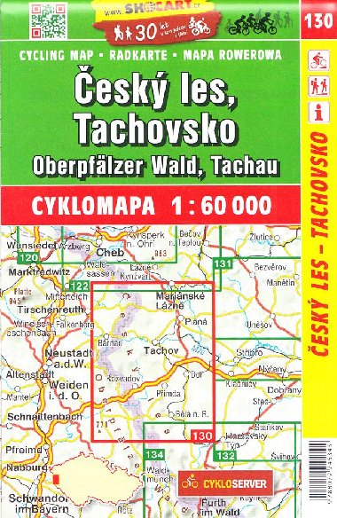 esk les Tachovsko 1:60 000 - cyklomapa Shocart slo 130 - ShoCart