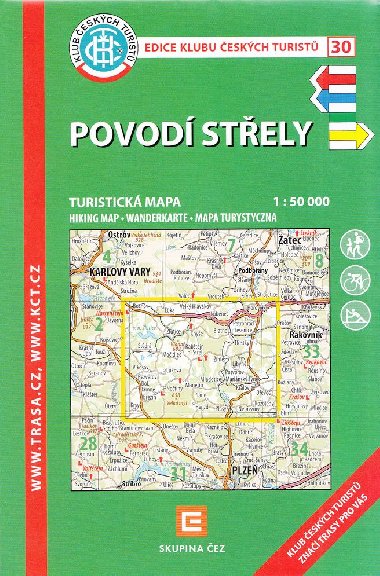 Povod Stely - mapa KT 1:50 000 slo 30 - 7. vydn 2023 - Klub eskch Turist