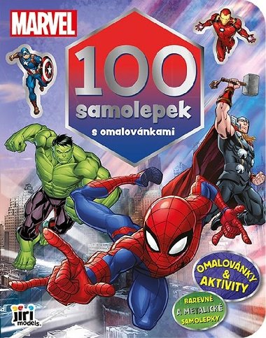 100 samolepek s omalovnkami Marvel - Marvel