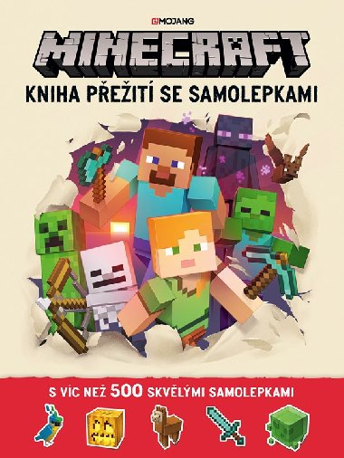 Minecraft - Kniha peit se samolepkami - Mojang