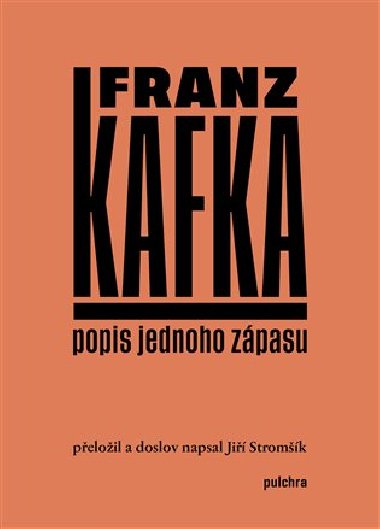Popis jednoho zpasu - Franz Kafka