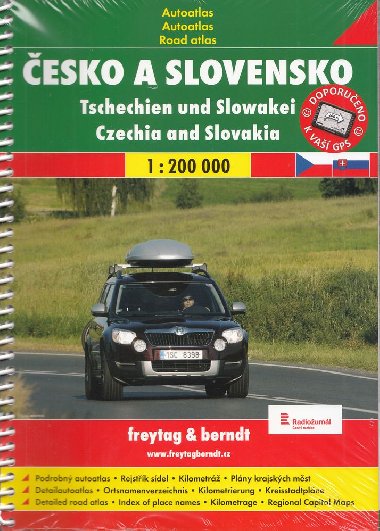esko a Slovensko autoatlas 1:200 000 spirla - Freytag a Berndt