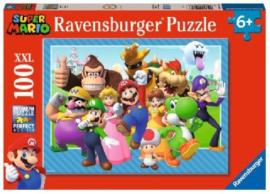 Puzzle Super Mario s partou ptel 100 dlk - neuveden