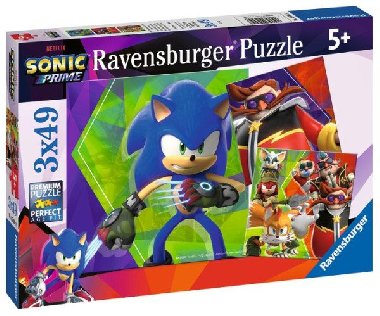 Puzzle Sonic Prime 3x49 dílků - neuveden